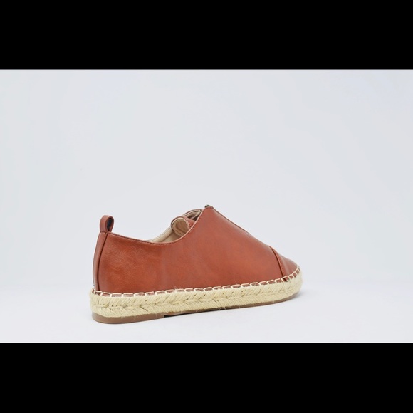 ⭐️ COGNAC SLIP-ON ESPADRILLE SNEAKER WITH ZIPPER - Picture 3 of 4